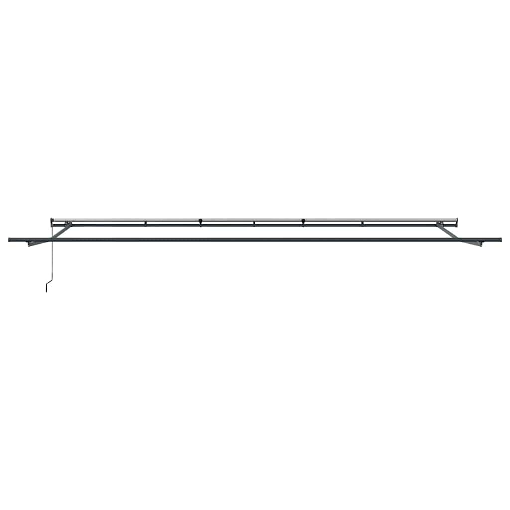 Awning Manual Anthracite 6 x 3 m Metal