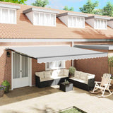 Awning Manual Anthracite 5 x 3.5 m Metal