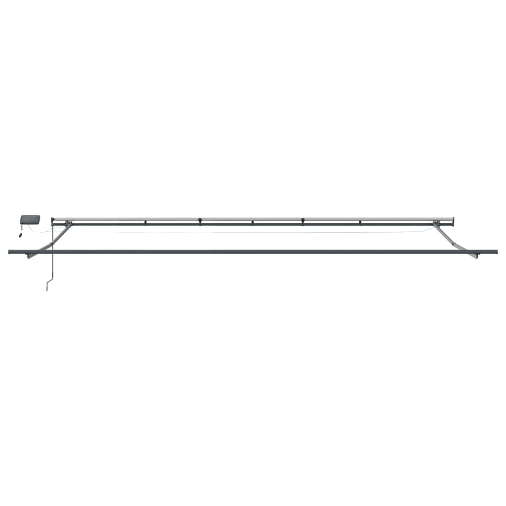 Awning with Manual Anthracite 6 x 3 m Metal
