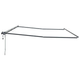 Awning with Manual Anthracite 6 x 3 m Metal