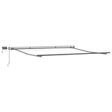 Awning with Manual Anthracite 4.5 x 3.5 m Metal