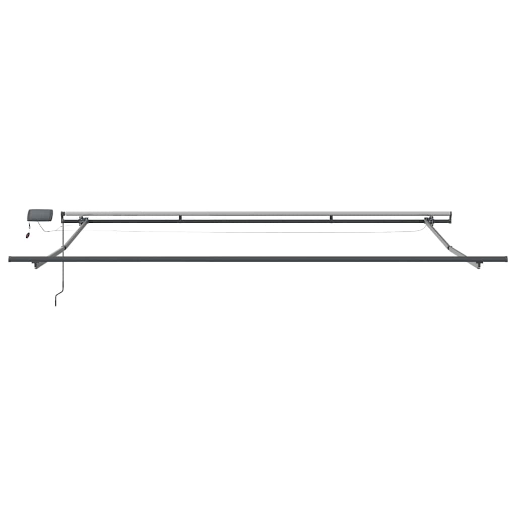 Awning with Manual Anthracite 4.5 x 3.5 m Metal