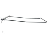 Awning with Manual Anthracite 4.5 x 3.5 m Metal