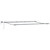 Awning with Manual Anthracite 6 x 3.5 m Metal