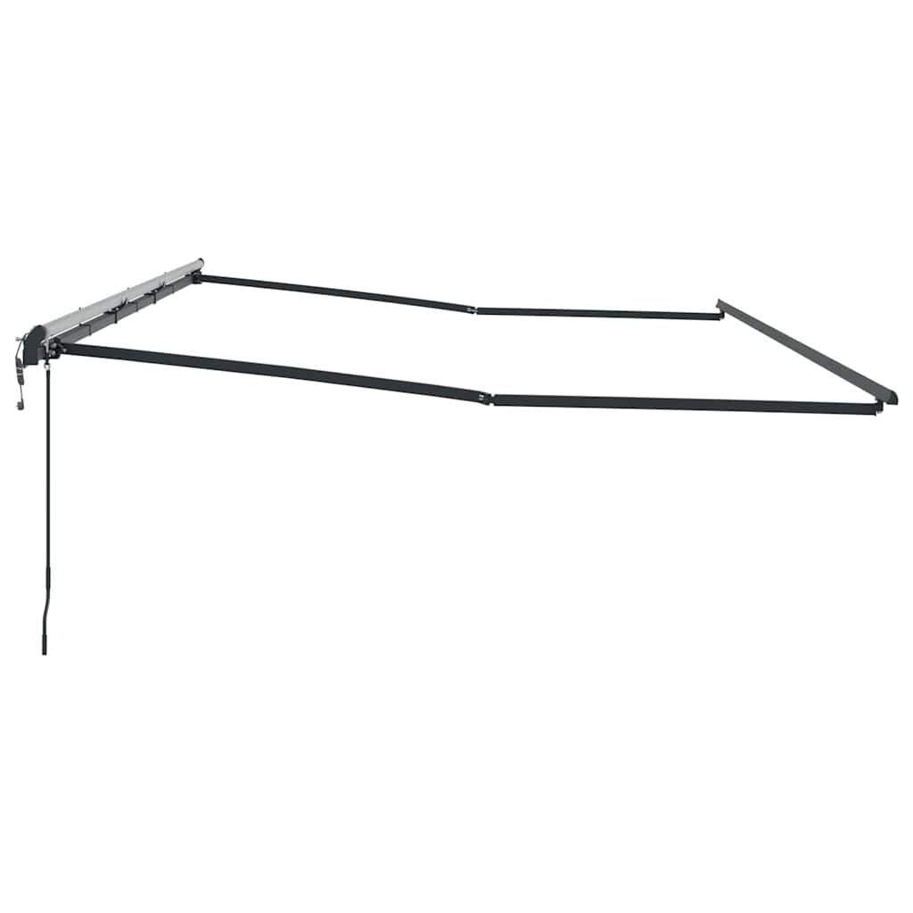 Awning Manual Anthracite 6 x 3 m Metal