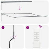 Awning Manual Anthracite 4 x 3.5 m Metal