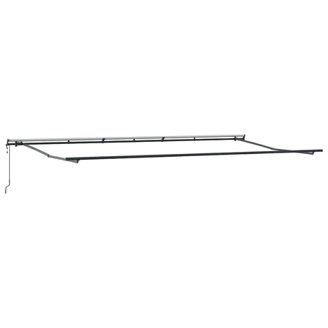 Awning Anthracite 6 x 3.5 m Metal
