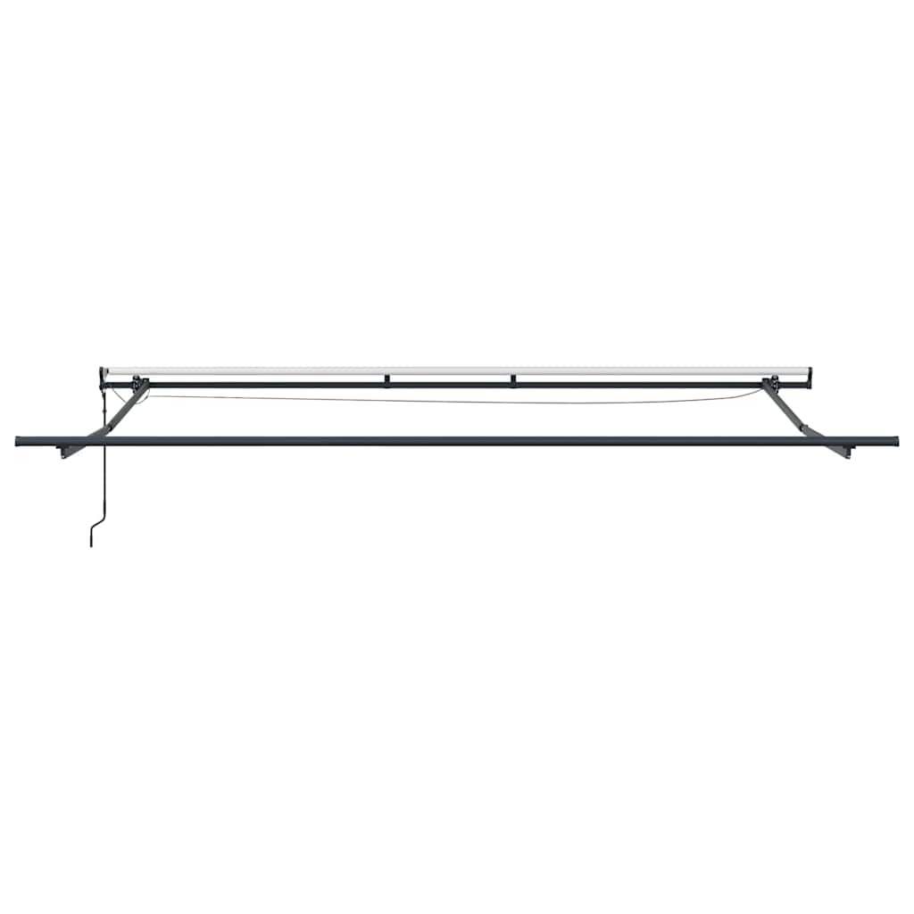 Awning with Manual Anthracite 4.5 x 3 m Metal