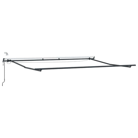 Awning with Manual Anthracite 5 x 3 m Metal