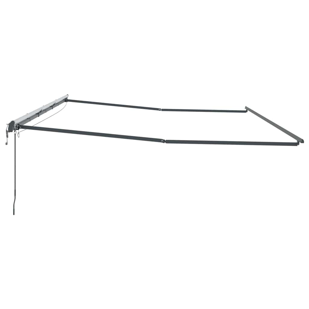 Awning with Anthracite 6 x 3 m Metal