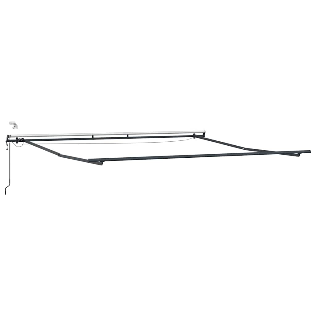 Awning with Anthracite 4.5 x 3.5 m Metal