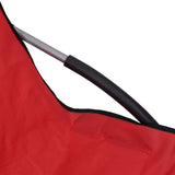 Folding Beach Chairs 2 pcs Red Fabric