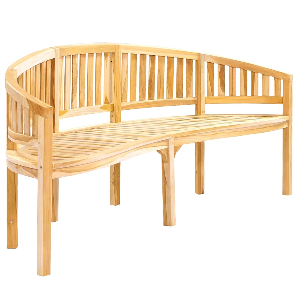 Banana Bench 200 cm Solid Teak Wood