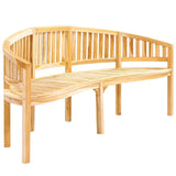Banana Bench 200 cm Solid Teak Wood