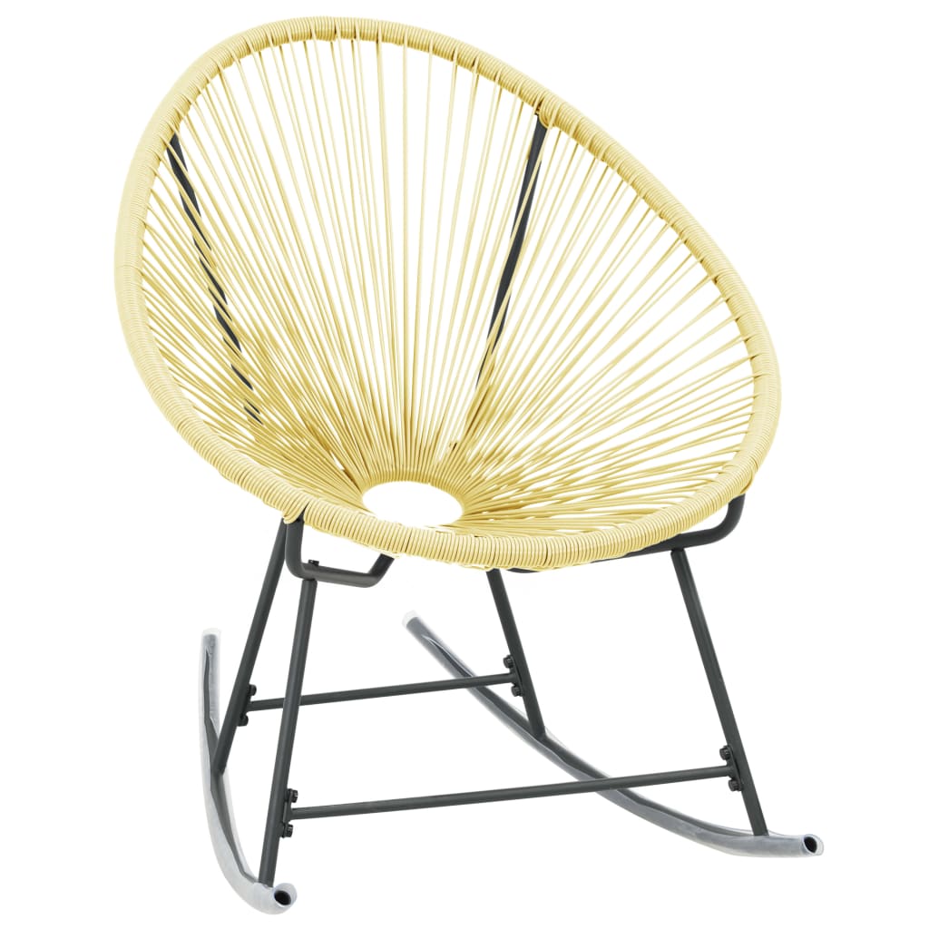 vidaXL Outdoor Acapulco Chair Poly Rattan Beige