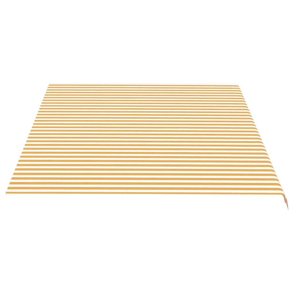 Replacement Fabric for Awning Yellow and White 5x3.5 m