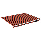 Replacement Fabric for Awning Orange and Brown 4.5x3.5 m