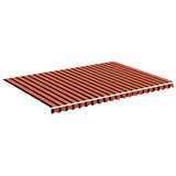 Replacement Fabric for Awning Orange and Brown 5x3.5 m