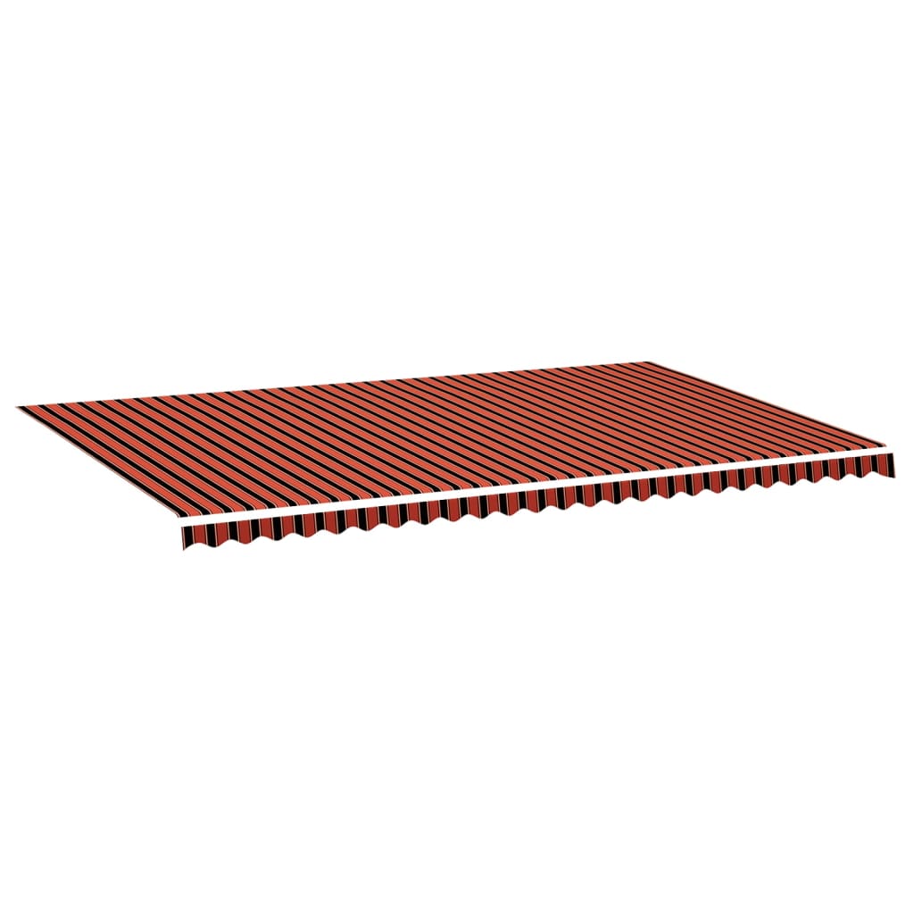 Replacement Fabric for Awning Orange and Brown 6x3.5 m