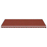 Replacement Fabric for Awning Orange and Brown 6x3.5 m