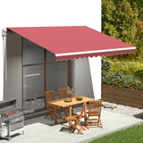 Replacement Fabric for Awning Burgundy Red 4.5x3.5 m