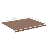 Replacement Fabric for Awning Brown 4.5x3.5 m