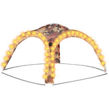 Party Tent with LED and 4 Sidewalls 3.6x3.6x2.3 m Camouflage