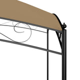 Gazebo 3x3x2.65 m Taupe 180 g/m²