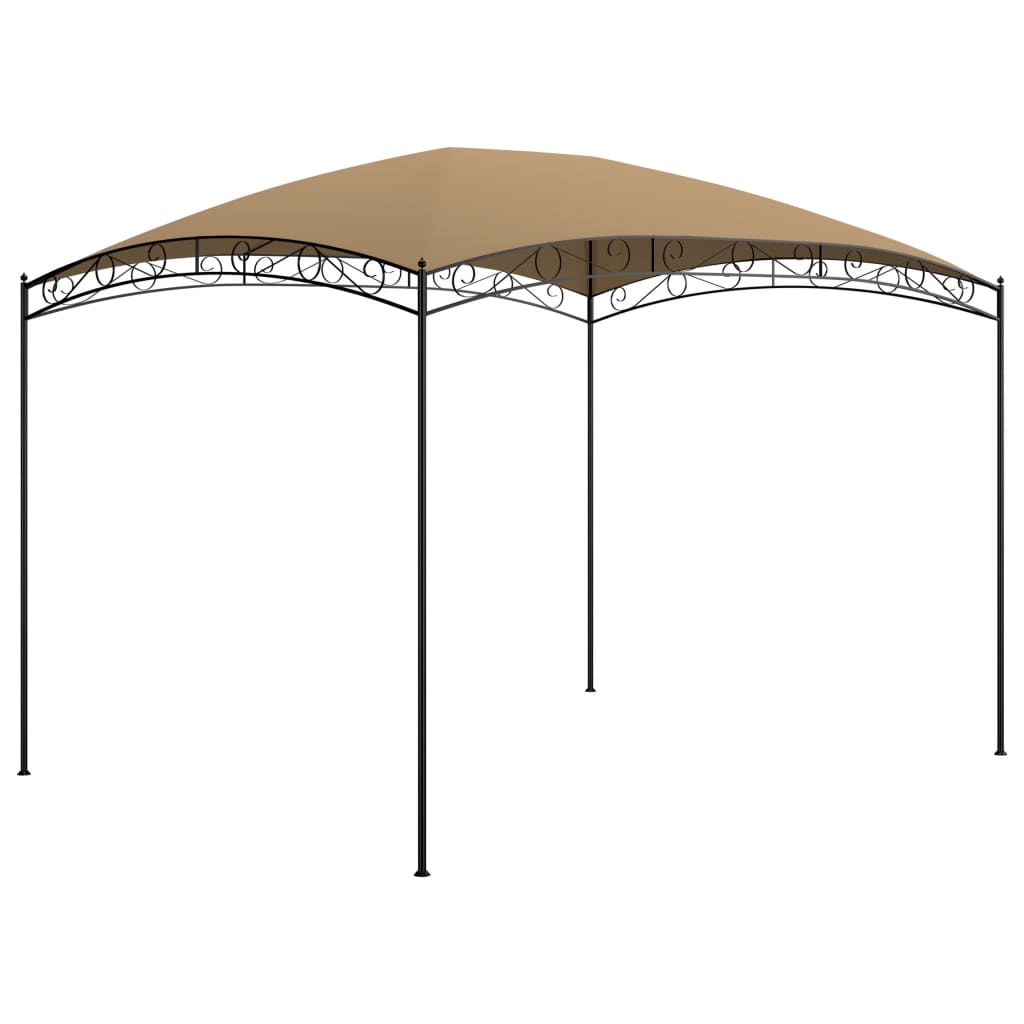 Gazebo 3x4x2.65 m Taupe 180 g/m²