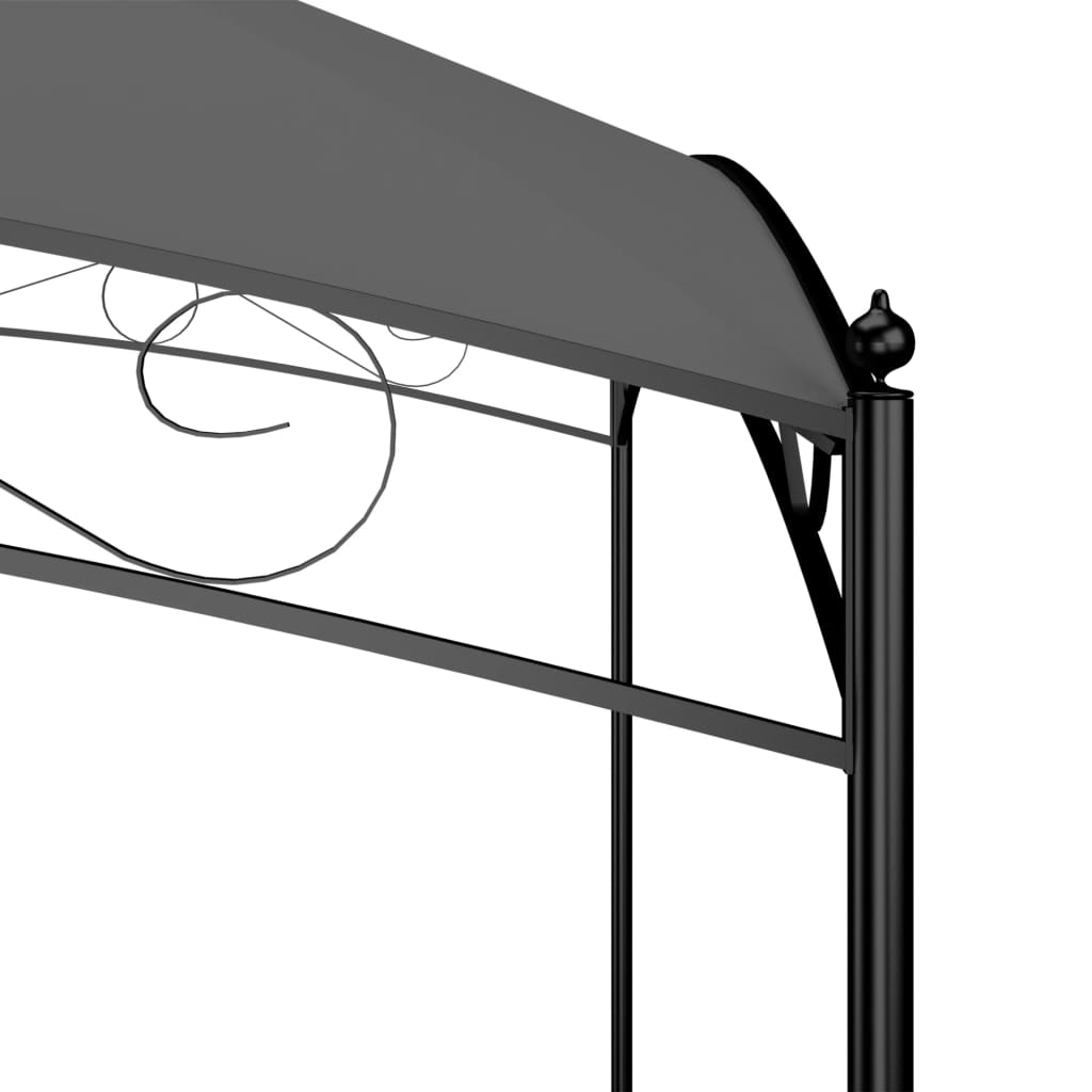 Gazebo 3x4x2.65 m Anthracite 180 g/m²