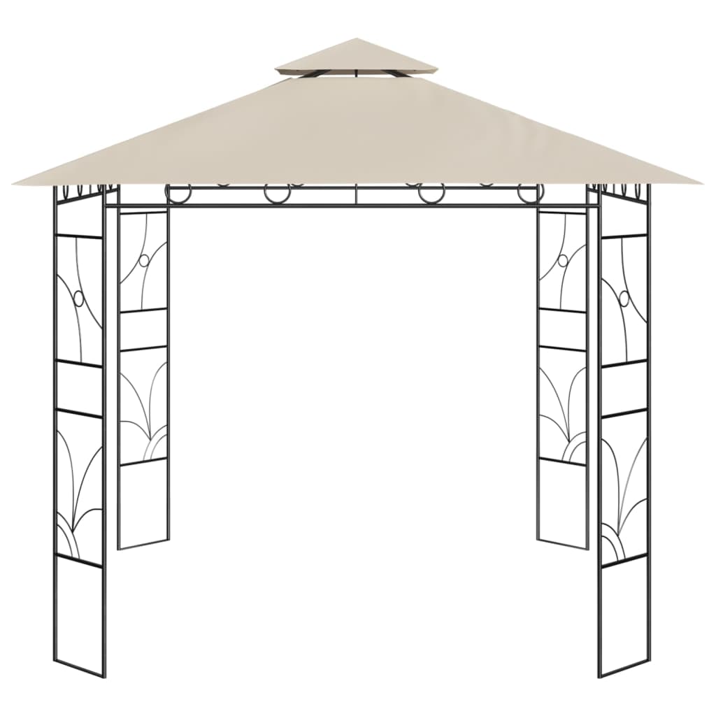 Gazebo 3x3x2.7 m Cream 160 g/m²