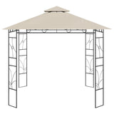 Gazebo 3x3x2.7 m Cream 160 g/m²