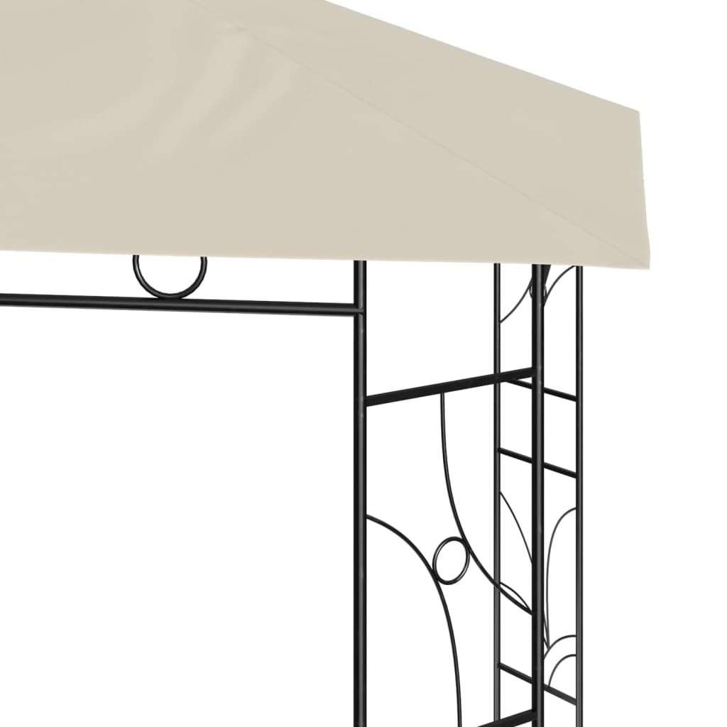 Gazebo 3x3x2.7 m Cream 160 g/m²