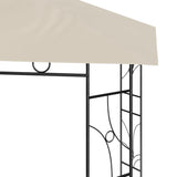 Gazebo 3x3x2.7 m Cream 160 g/m²