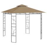 Gazebo 3x3x2.7 m Taupe 160 g/m²