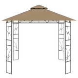 Gazebo 3x3x2.7 m Taupe 160 g/m²