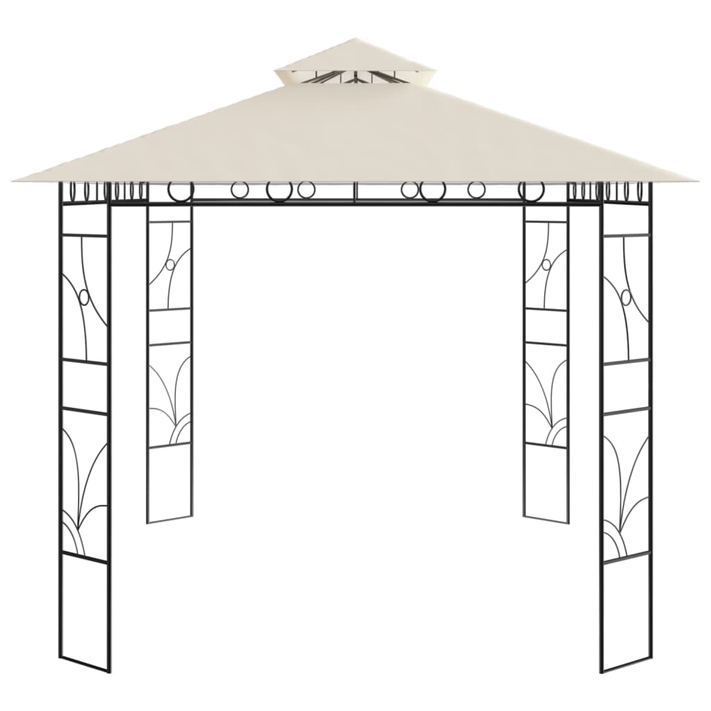 Gazebo 4x3x2.7 m Cream 160 g/m²