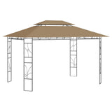 Gazebo 4x3x2.7 m Taupe 160 g/m²