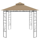 Gazebo 4x3x2.7 m Taupe 160 g/m²