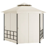 Gazebo with Sidewalls 3.1x2.7 m Cream
