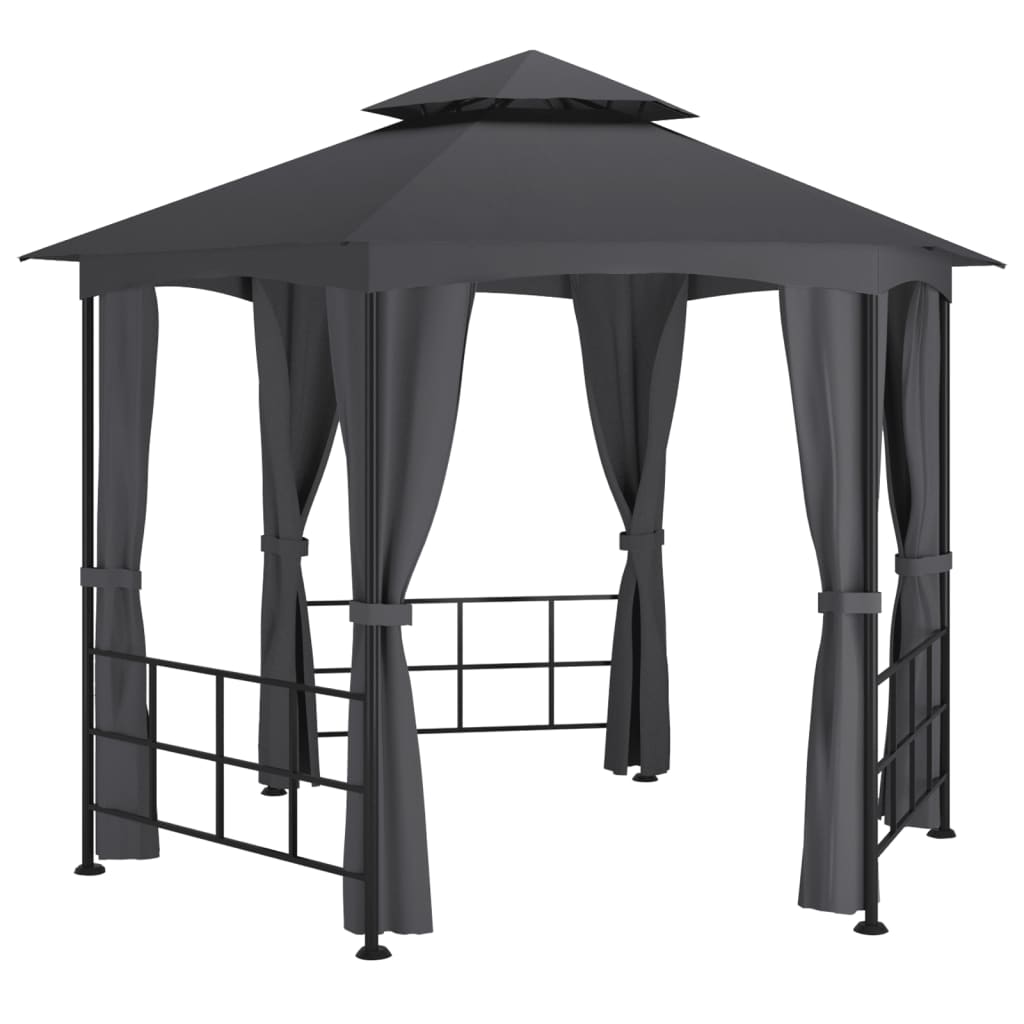 Gazebo with Sidewalls 3.1x2.7 m Anthracite