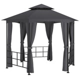 Gazebo with Sidewalls 3.1x2.7 m Anthracite