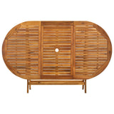 Folding Garden Table 160x85x75 cm Solid Acacia Wood