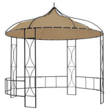 Gazebo 300x290 cm Taupe Round