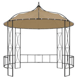 Gazebo 300x290 cm Taupe Round