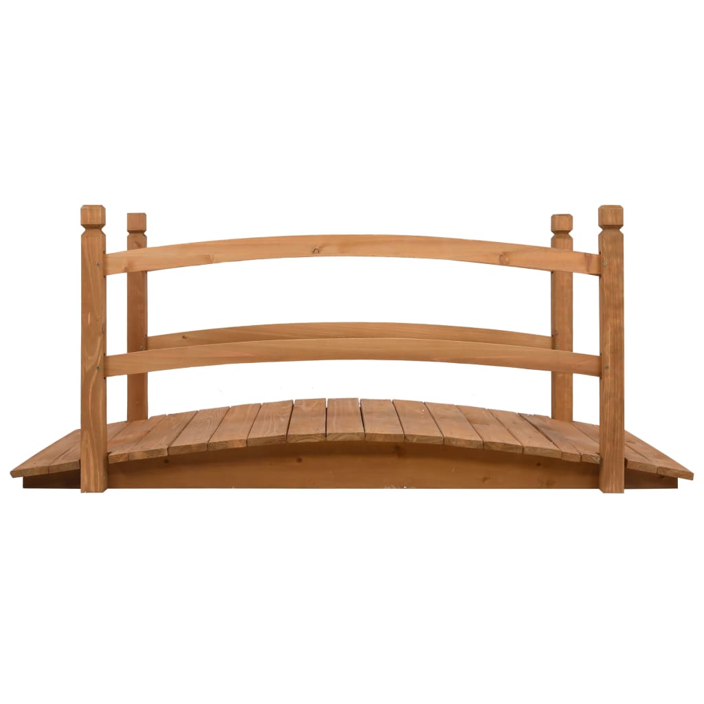 Garden Bridge 140x60x60 cm Solid Firwood