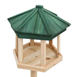 Standing Bird Feeder Solid Firwood 33x110 cm