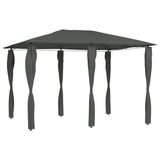 Gazebo with Post Covers 3x4x2.6 m Anthracite 160 g/m²