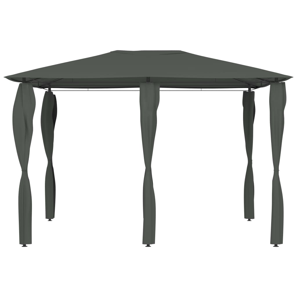 Gazebo with Post Covers 3x4x2.6 m Anthracite 160 g/m²