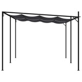 Gazebo with Retractable Roof 600x300x233 cm Anthracite